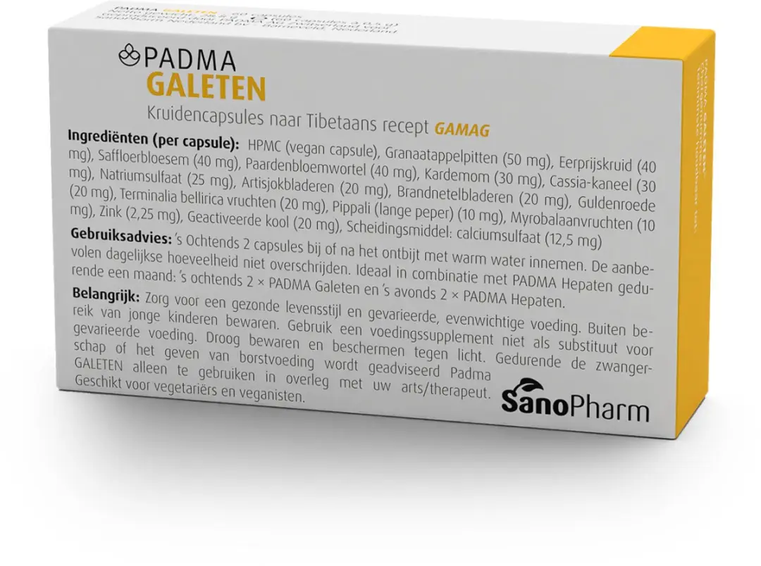 Sanopharm Padma Galeten 60 Capsules