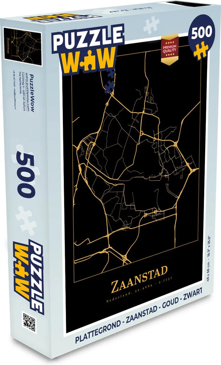 PuzzleWow Zaanstad Legpuzzel 500 Stuks