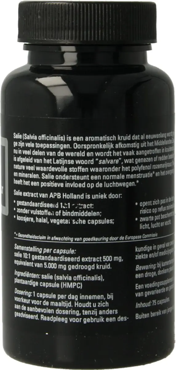 APB Holland Salie-extract 500mg - 75 Capsules