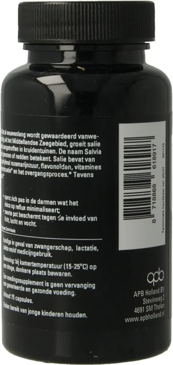 APB Holland Salie-extract 500mg - 75 Capsules