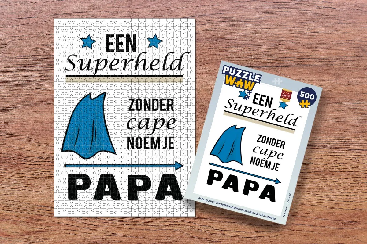 PuzzleWow Papa Quotes Legpuzzel 500 Stuks - Multicolor
