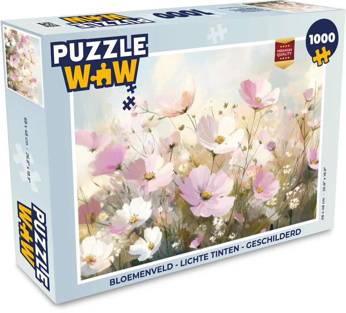 PuzzleWow Bloemenveld Legpuzzel 1000 Stuks