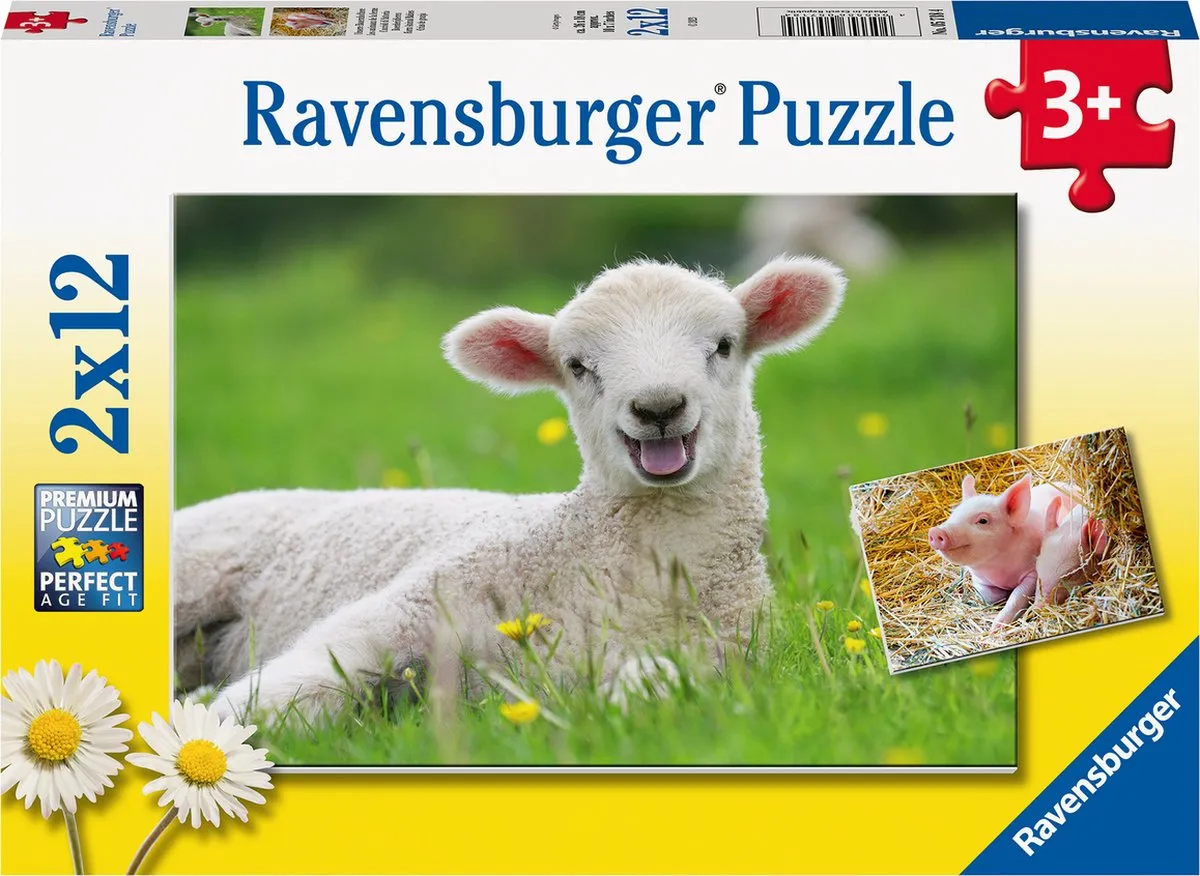Ravensburger Boerderijdieren Legpuzzel 24 Stuks - Multicolor