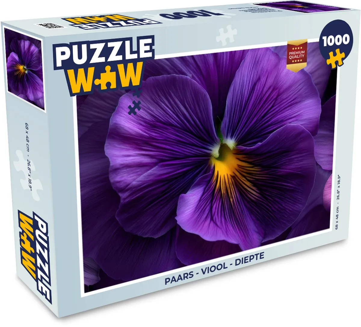 PuzzleWow Viool Paars Legpuzzel 1000 Stuks