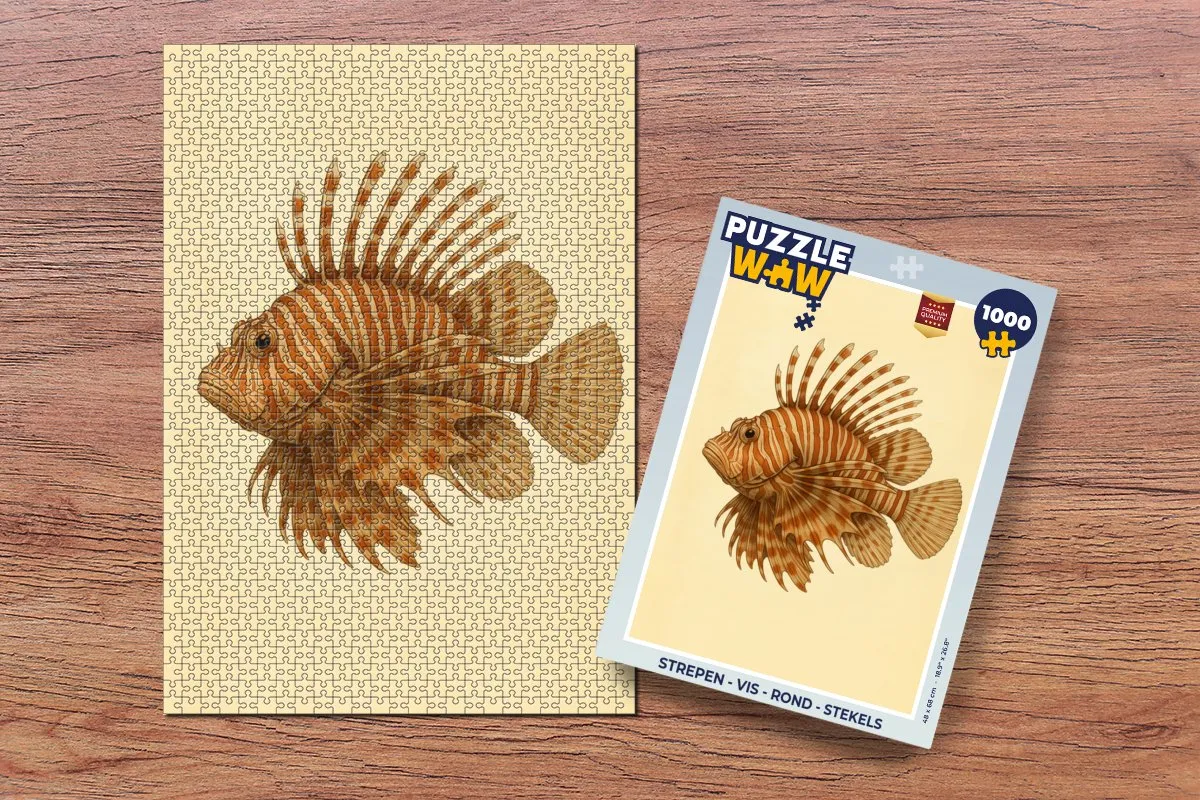 PuzzleWow Vis - Stekels Legpuzzel 1000 Stukjes