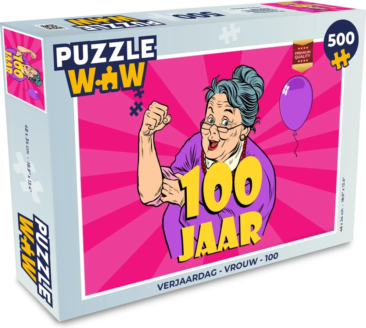 PuzzleWow Verjaardag Puzzel 500 Stuks