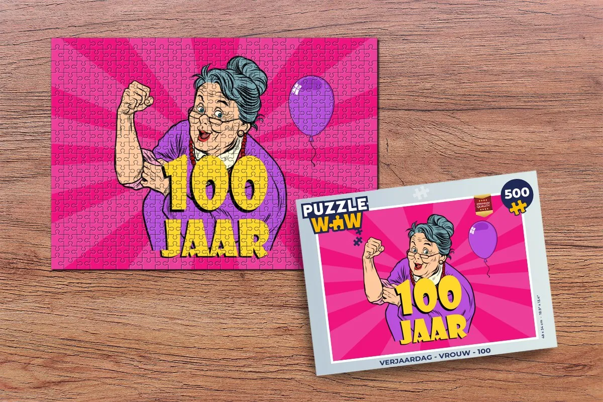 PuzzleWow Verjaardag Puzzel 500 Stuks - Multicolor