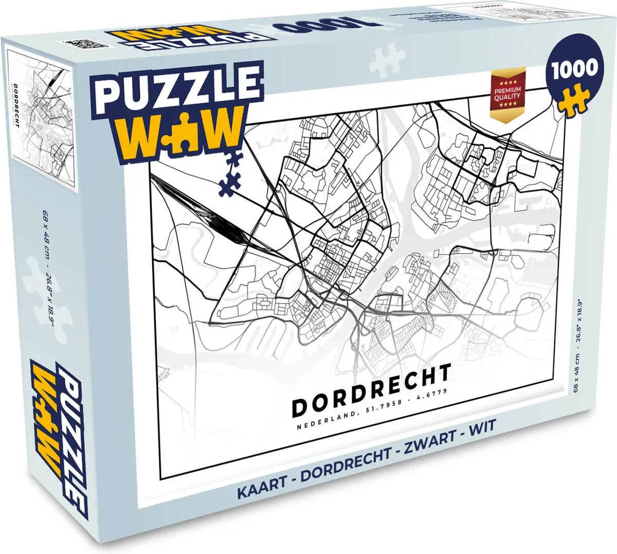 PuzzleWow Legpuzzel Dordrecht 1000 Stuks