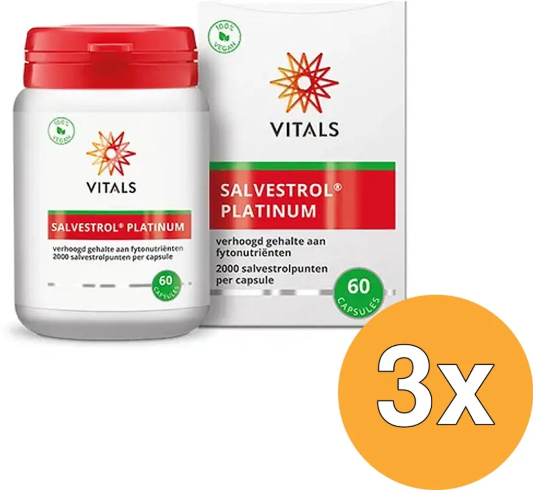 3x Vitals Salvestrol platinum (60 capsules)