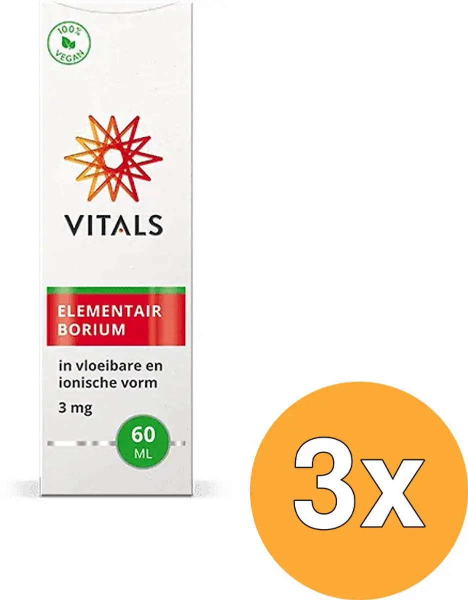 3x Vitals Elementair Borium (60 ml)