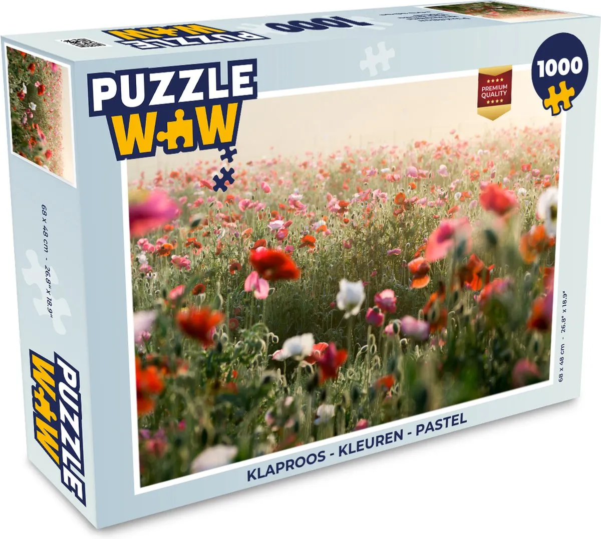 PuzzleWow Klaproos Legpuzzel 1000 Stuks