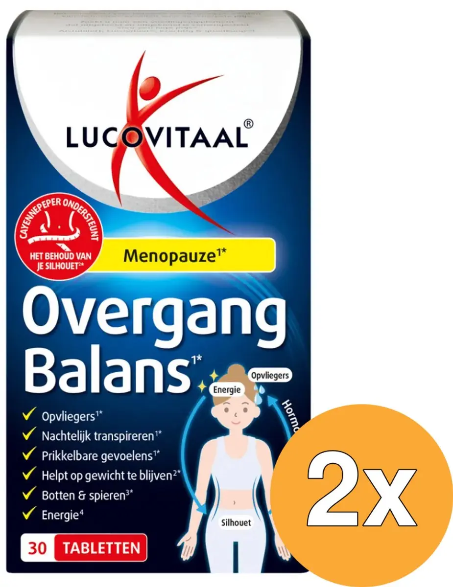 2x Lucovitaal Overgang Balans (30 tabletten)