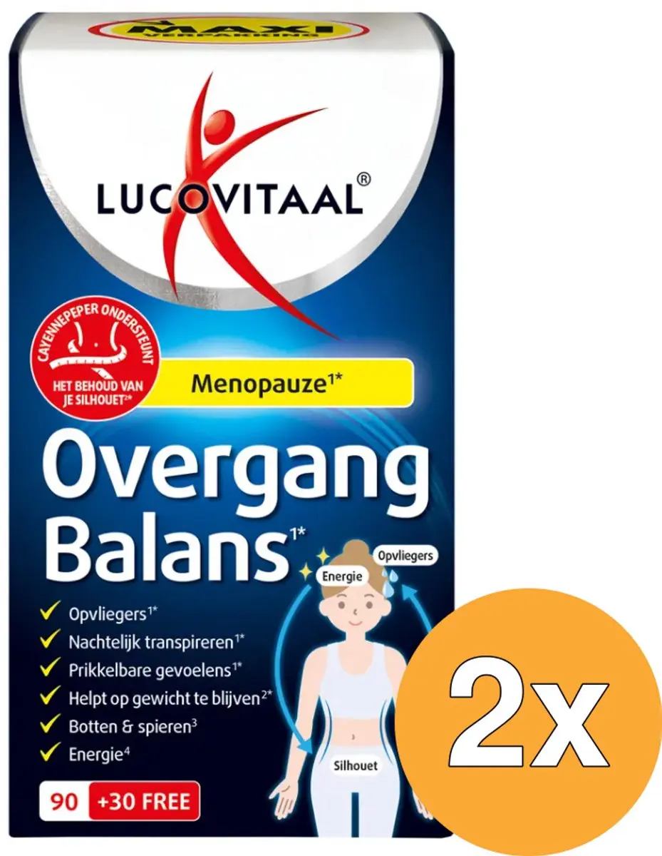 2x Lucovitaal Overgang Balans (120 tabletten)