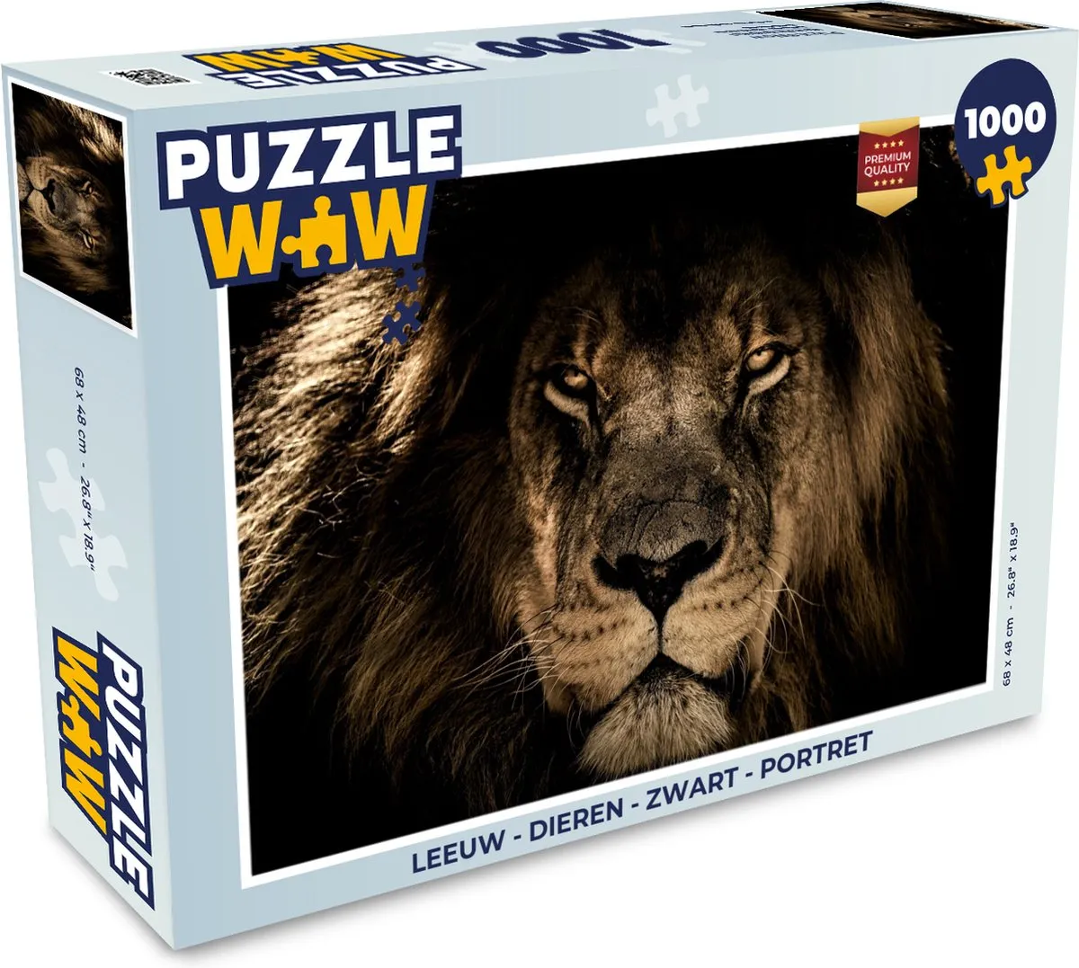 PuzzleWow Leeuw Legpuzzel 1000 Stuks - Multicolor