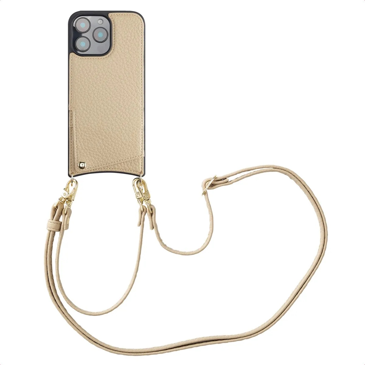 Selencia Hoesje iPhone 16 Pro Max Beige