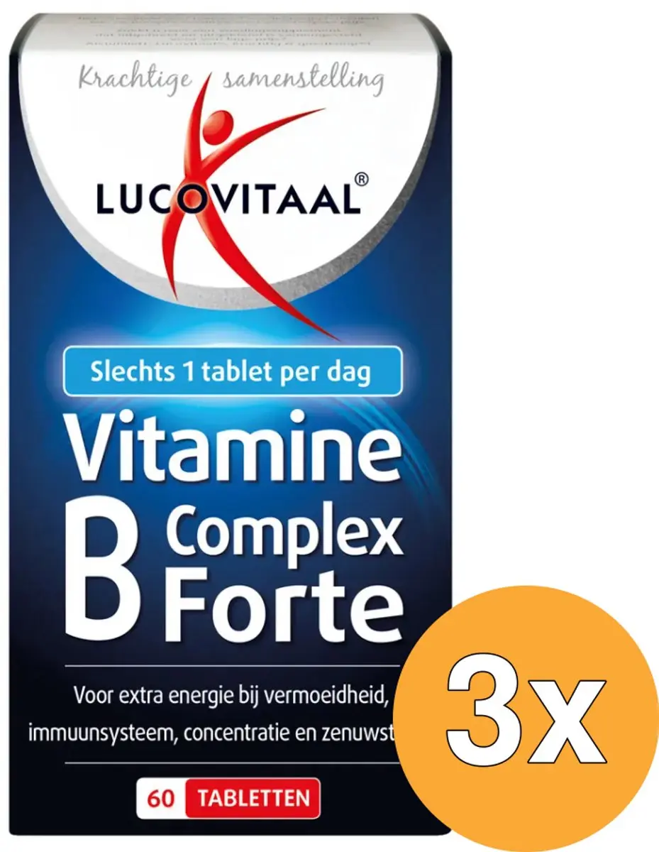 3x Lucovitaal Vitamine B Complex Forte (60 tabletten)