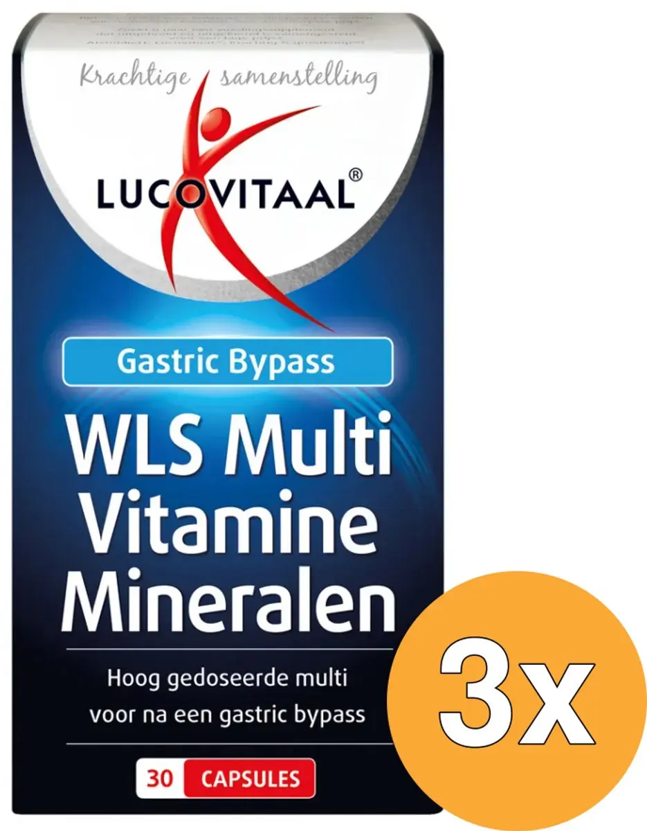 3x Lucovitaal WLS Multi Vitamine Mineralen (30 capsules)