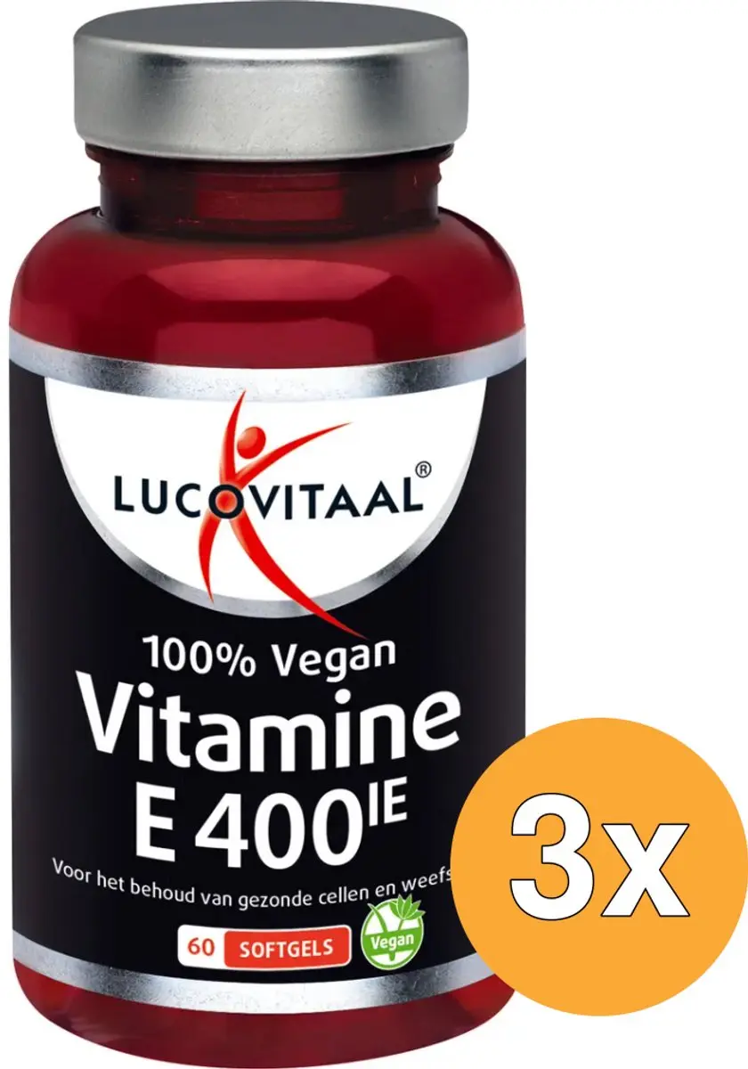3x Lucovitaal Vitamine E 400IE (60 capsules)