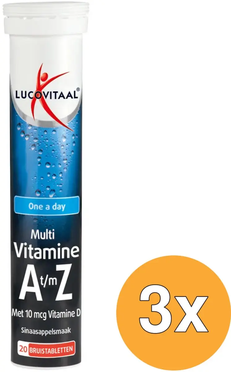 3x Lucovitaal Multi A-Z (20 bruistabletten)