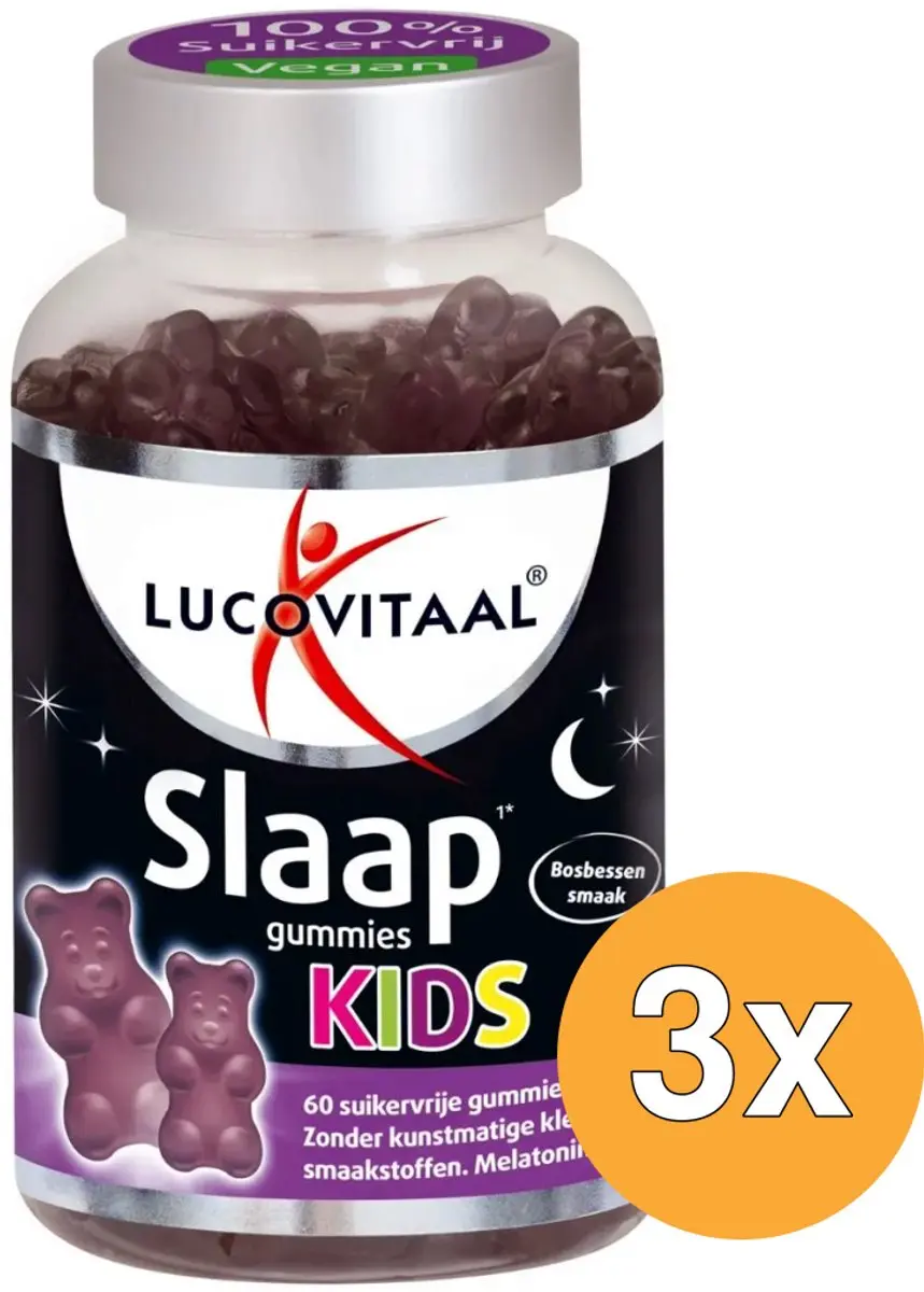 3x Lucovitaal Slaap Gummies KIDS (60 gummies