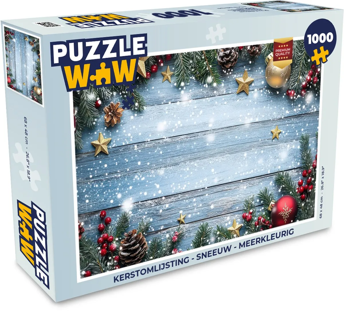 PuzzleWow Kerstomlijsting 1000 Stuks