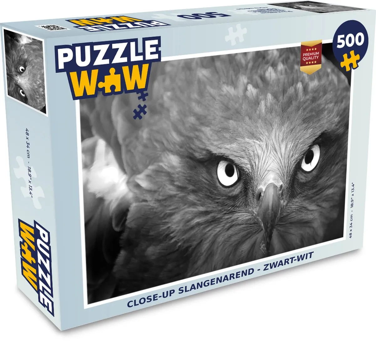 PuzzleWow Arend Legpuzzel 500 Stuks - Multicolor