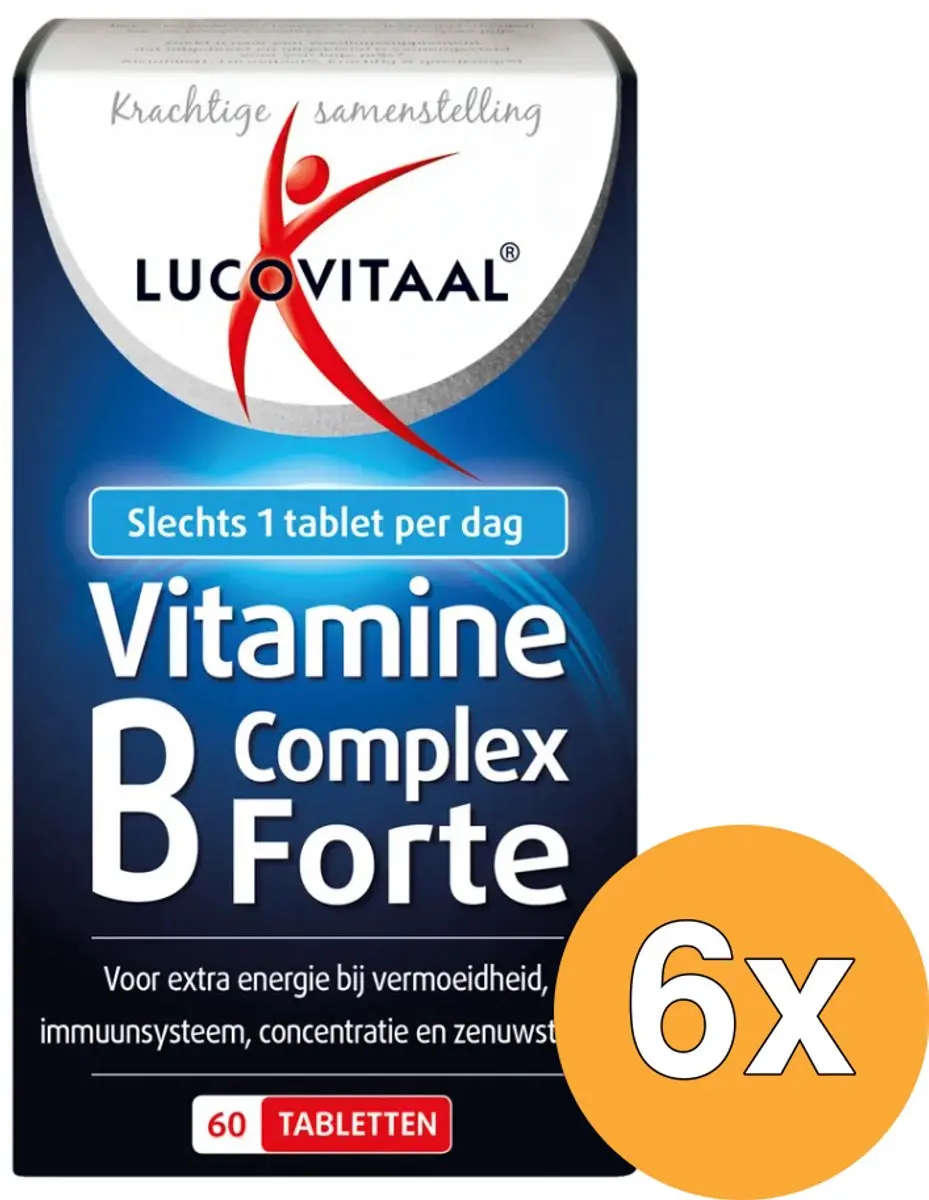 6x Lucovitaal Vitamine B Complex Forte (60 tabletten)