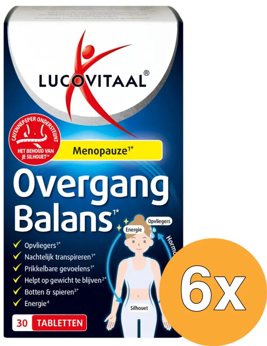 6x Lucovitaal Overgang Balans (30 tabletten)