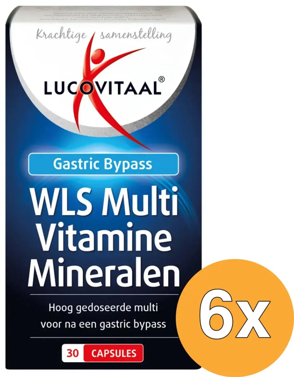 6x Lucovitaal WLS Multi Vitamine Mineralen (30 capsules)