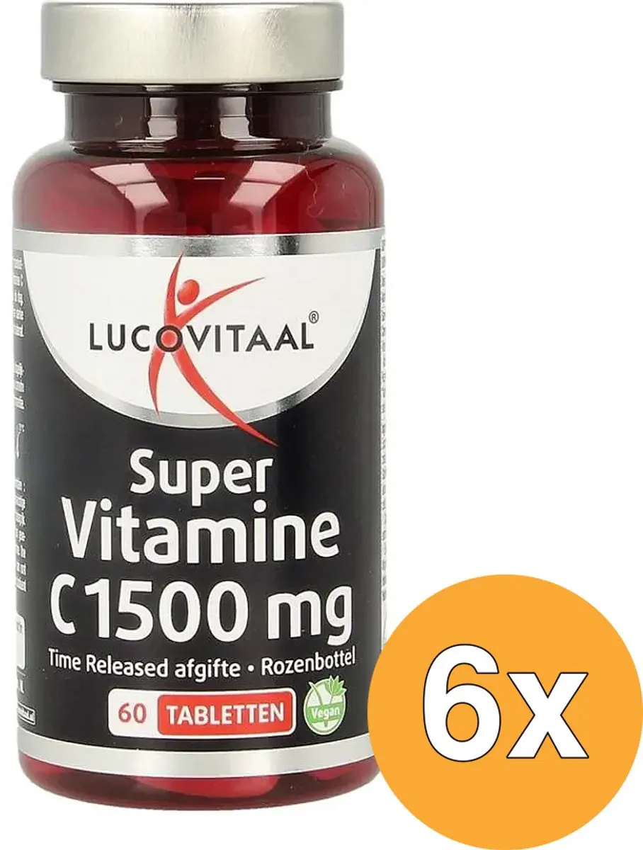 6x Lucovitaal Super Vitamine C 1500mg (60 tabletten)