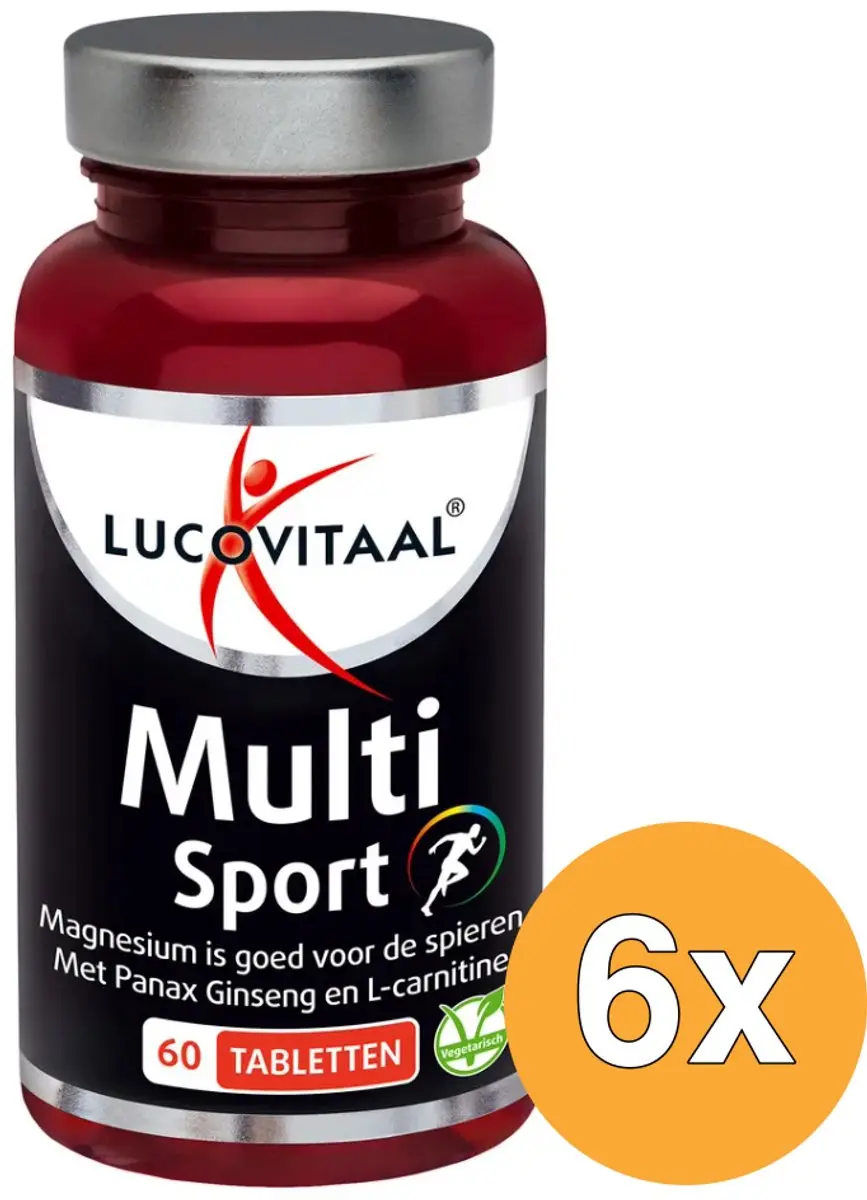6x Lucovitaal Multi Sport (60 tabletten)