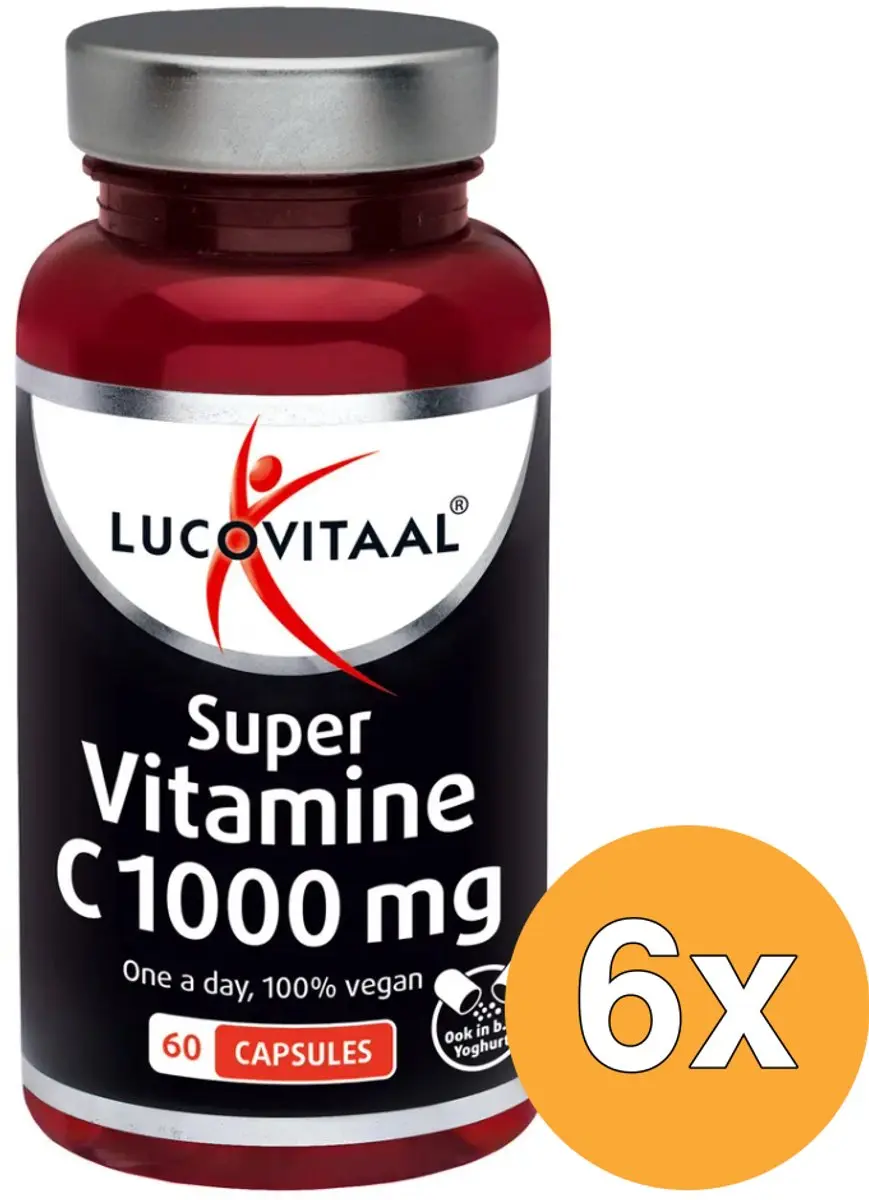 6x Lucovitaal Super Vitamine C 1000mg (60 capsules)