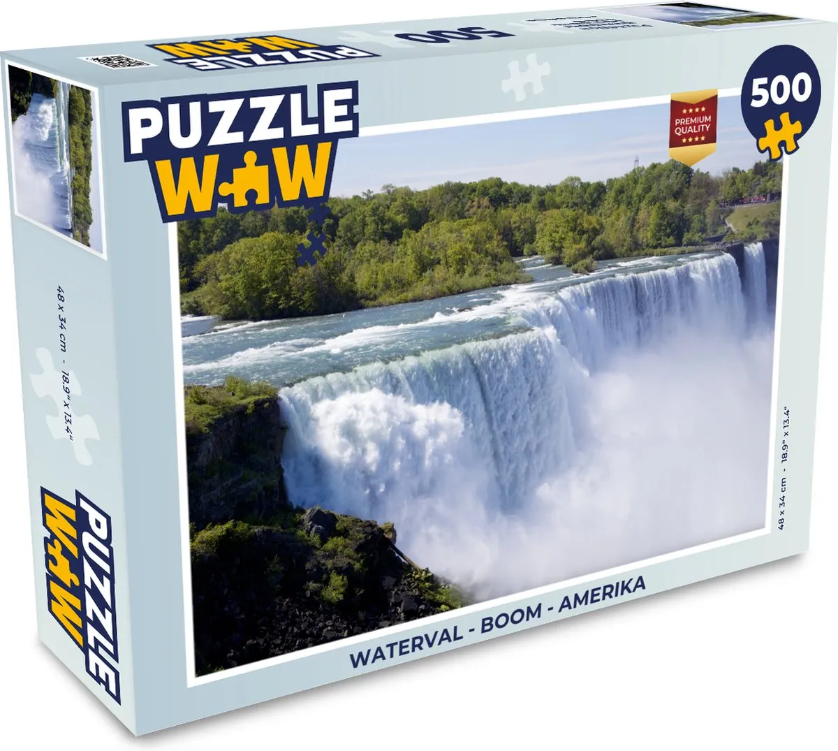 PuzzleWow Waterval Boom Amerika Legpuzzel 500 Stuks