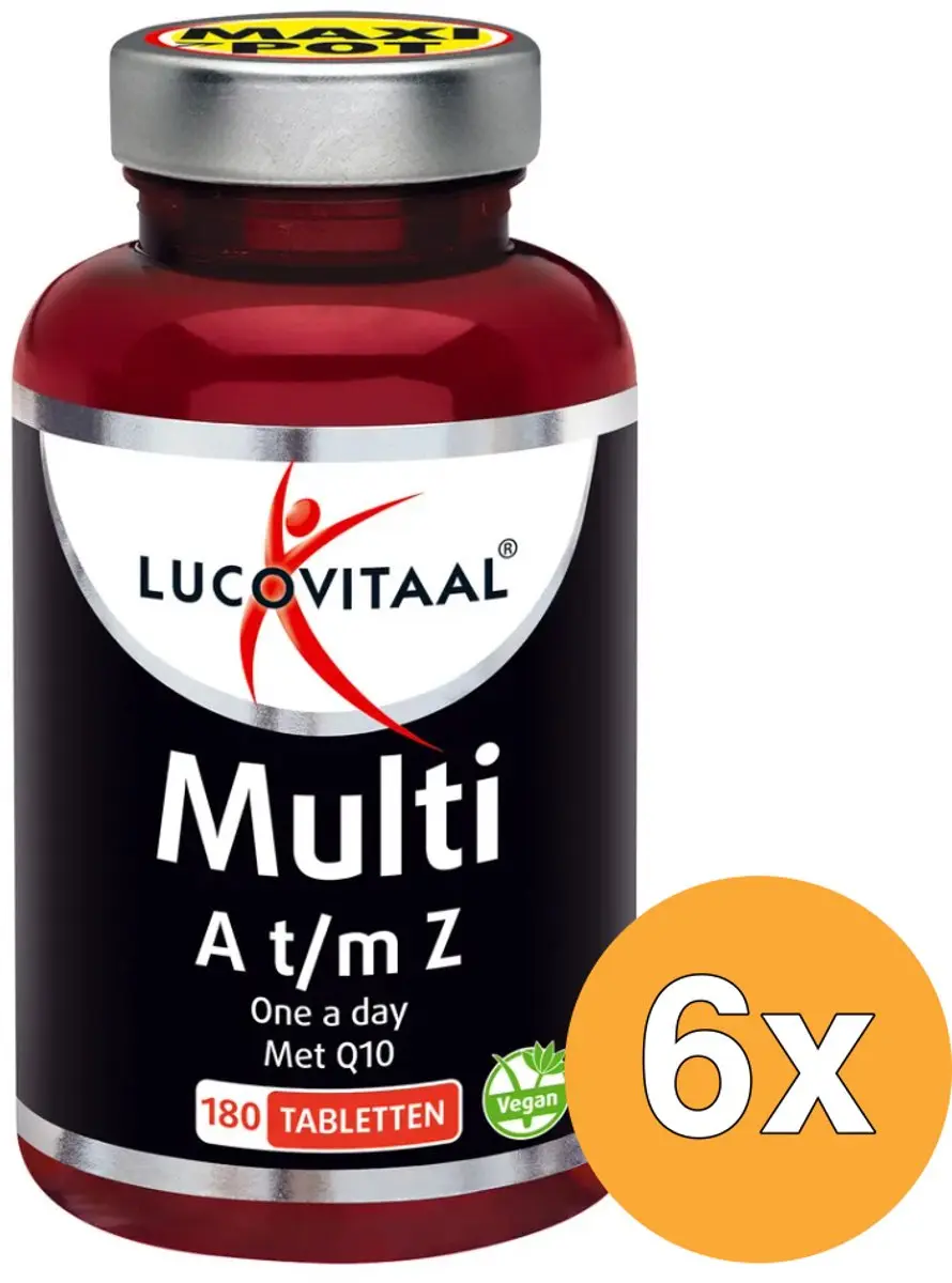 6x Lucovitaal Multi A-Z (180 tabletten)