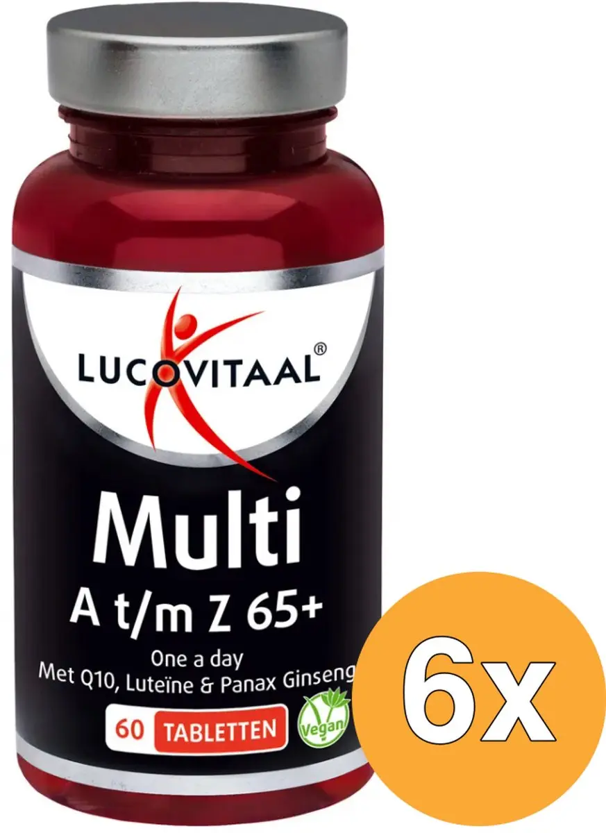 6x Lucovitaal Multi A-Z 65+ (60 tabletten)