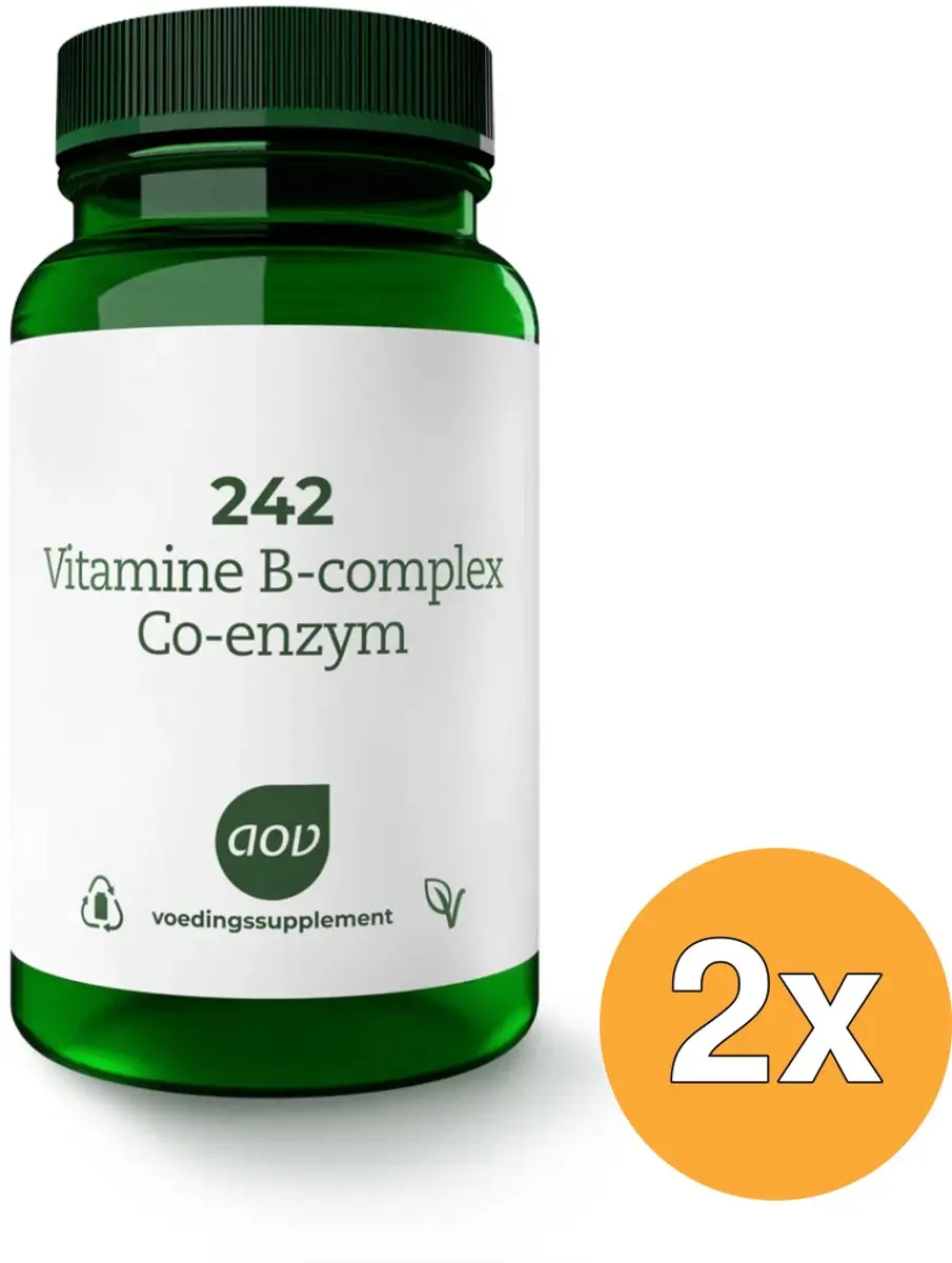 2x Aov 242 Vitamine B Complex Co-Enzym (60 tabletten)