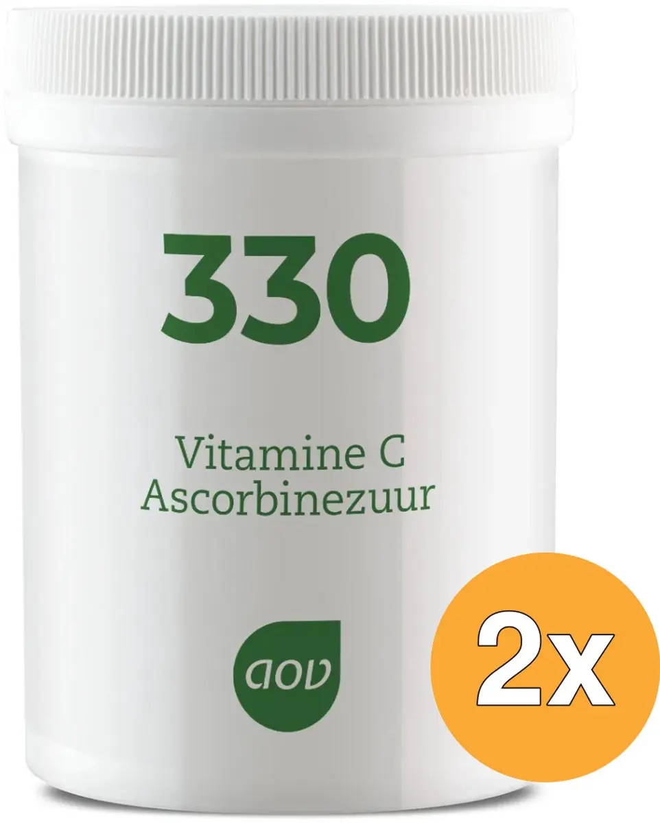 2x AOV 330 Vitamine C ascorbinezuur (250 gr)
