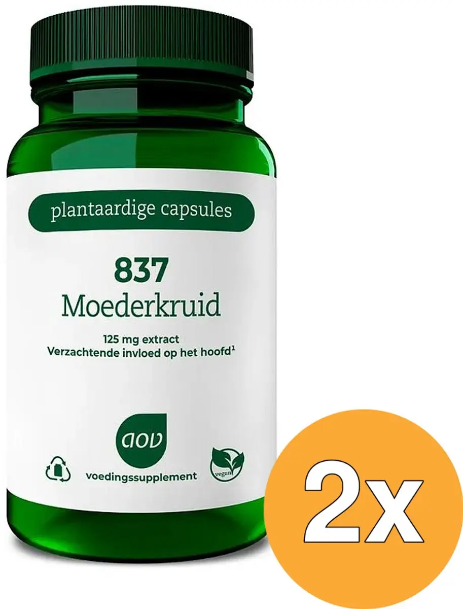 2x Aov 837 Moederkruid (60 vega capsules)