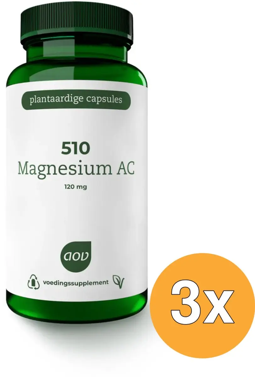 3x AOV 510 Magnesium AC (60 vega capsules)