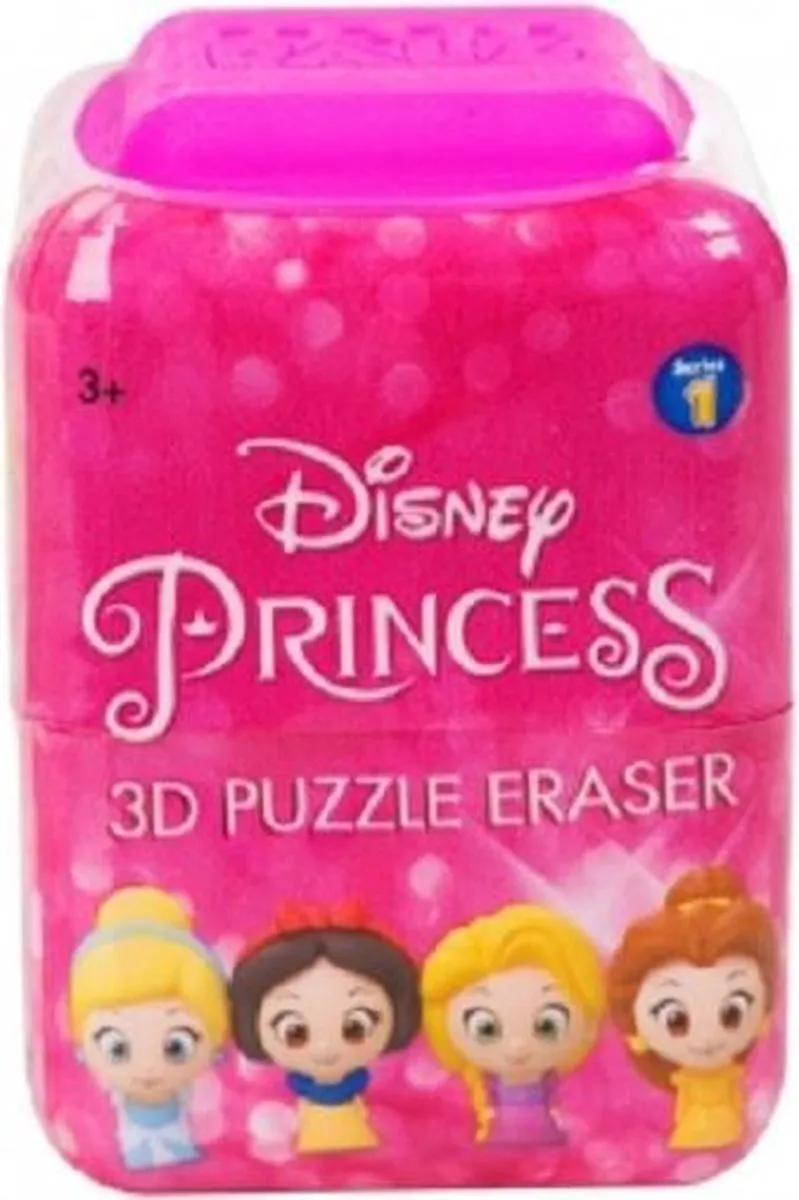 Disney 3D Gum Prinsessen Puzzel - 2 Stuks - Roze
