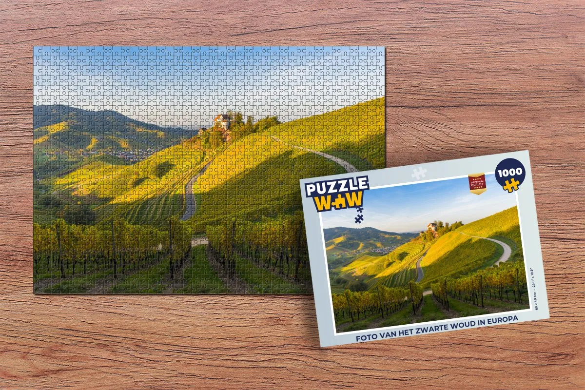 PuzzleWow Legpuzzel Foto Zwarte Woud 1000 Stuks - Multicolor