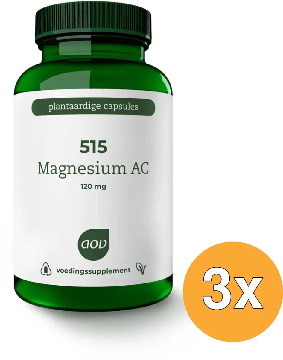 3x AOV 515 Magnesium AC (120 vega capsules)