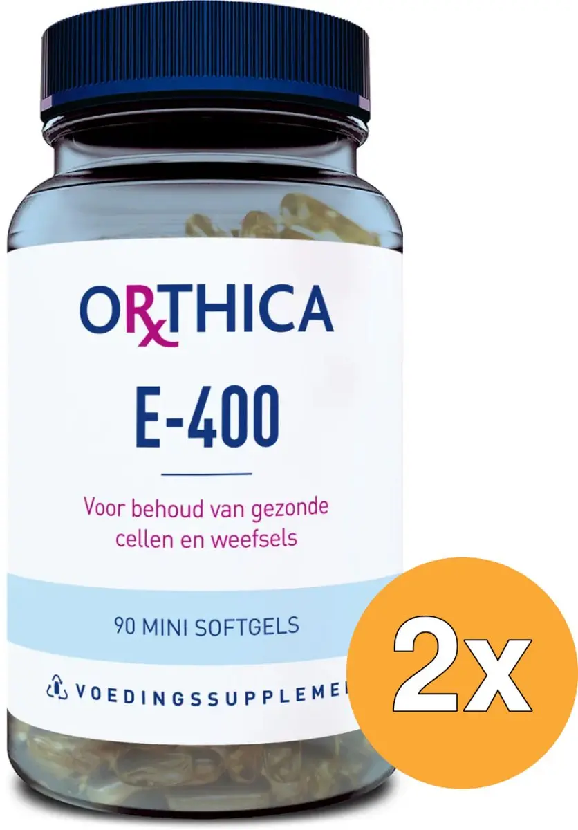 2x Orthica Vitamine E-400 (90 softgels)