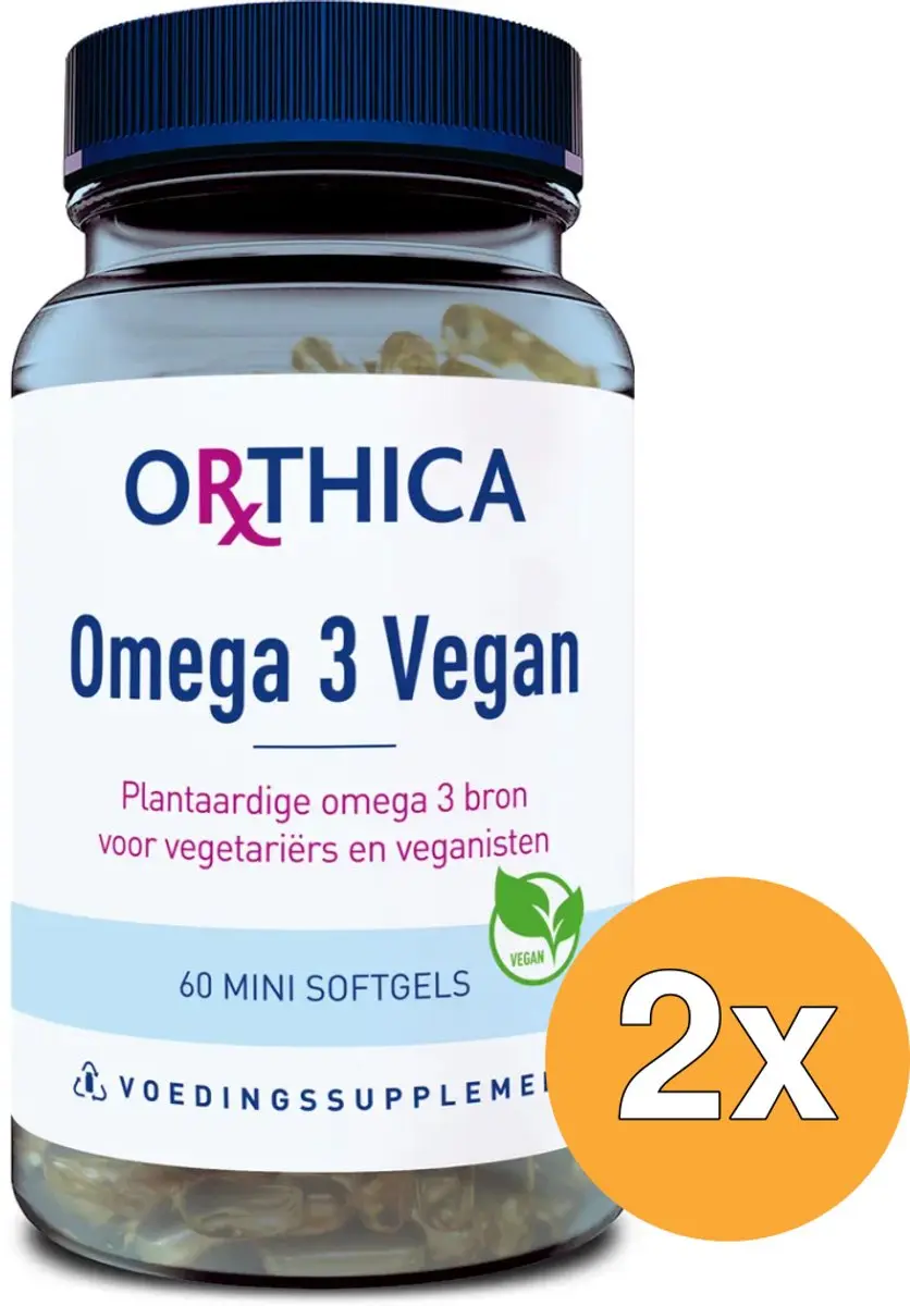 2x Orthica Omega 3 Vegan (60 softgels)