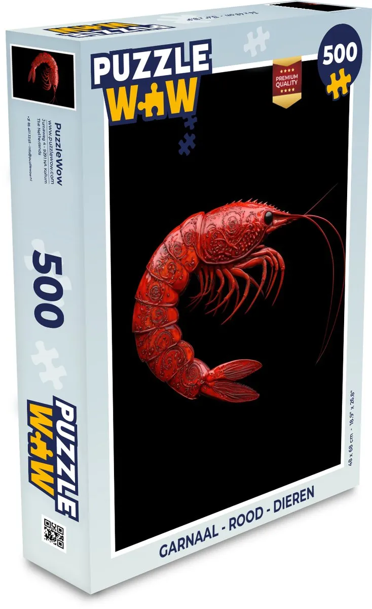 PuzzleWow Garnaal Legpuzzel 500 Stuks