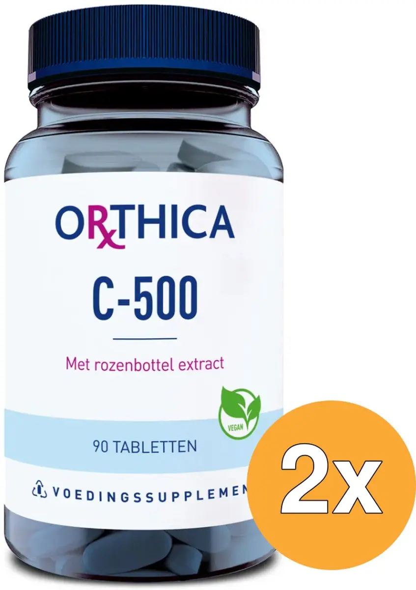 2x Orthica Vitamine C 500 (90 tabletten)