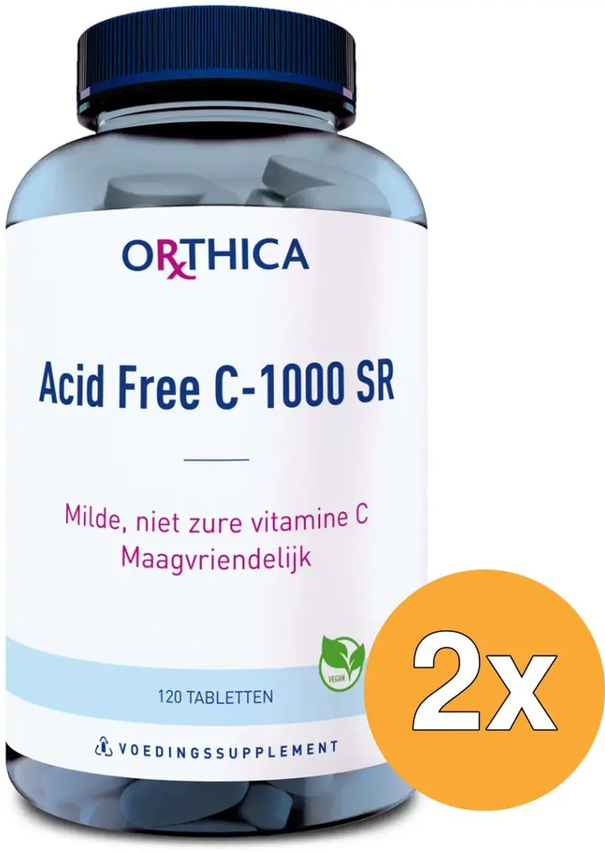 2x Orthica Acid Free C-1000 SR (120 tabletten)