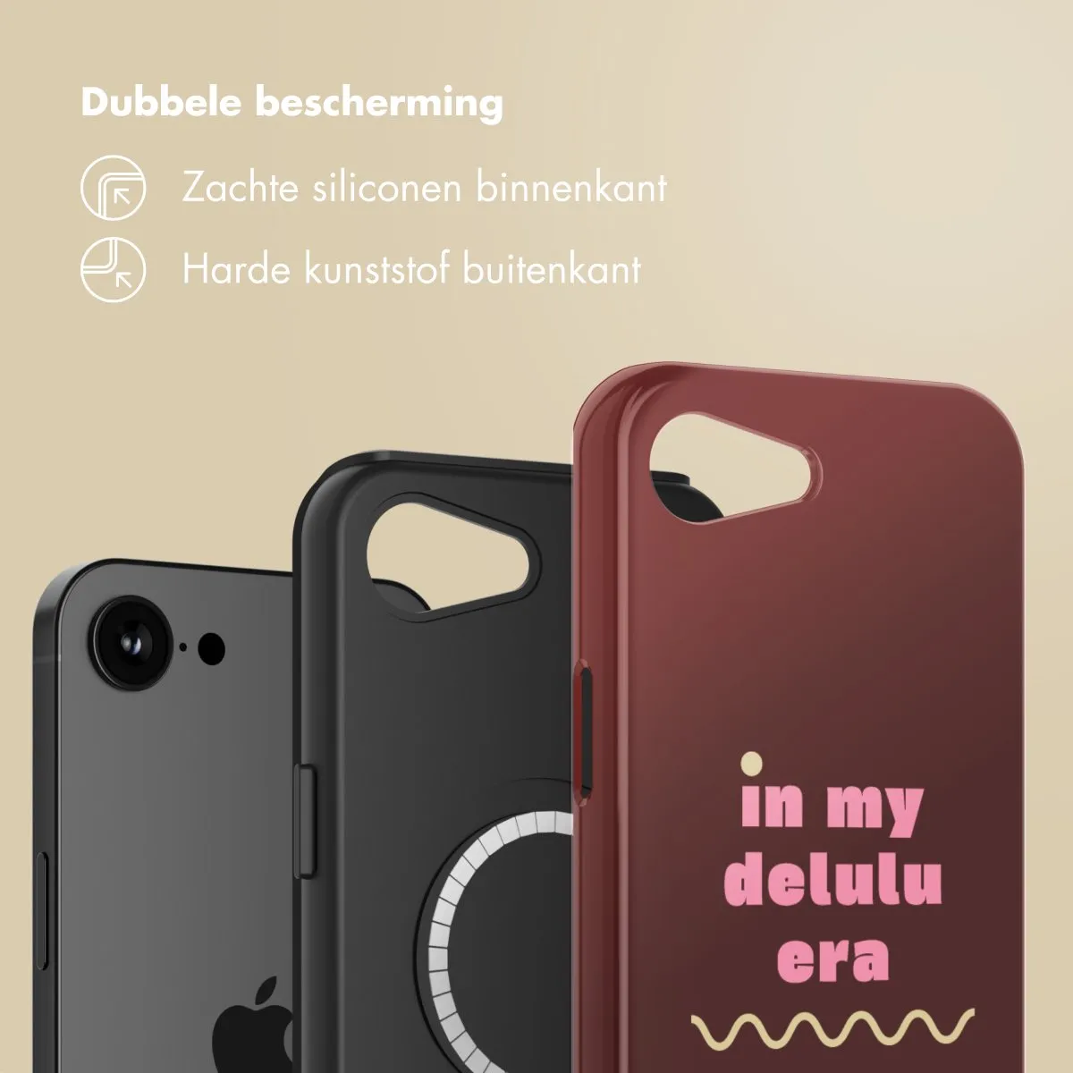 Selencia Hoesje iPhone 16e - MagSafe - Delulu