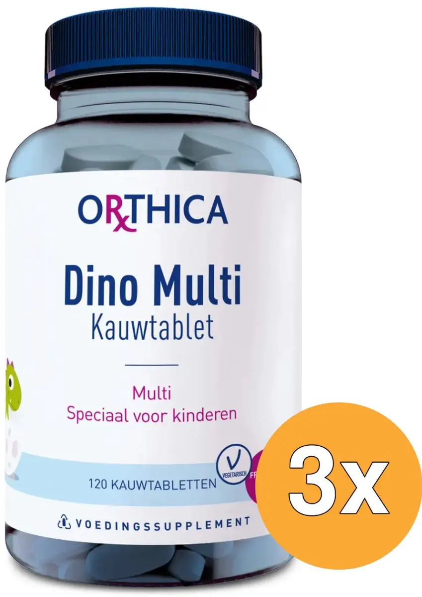 3x Orthica Dino multi (120 kauwtabletten)