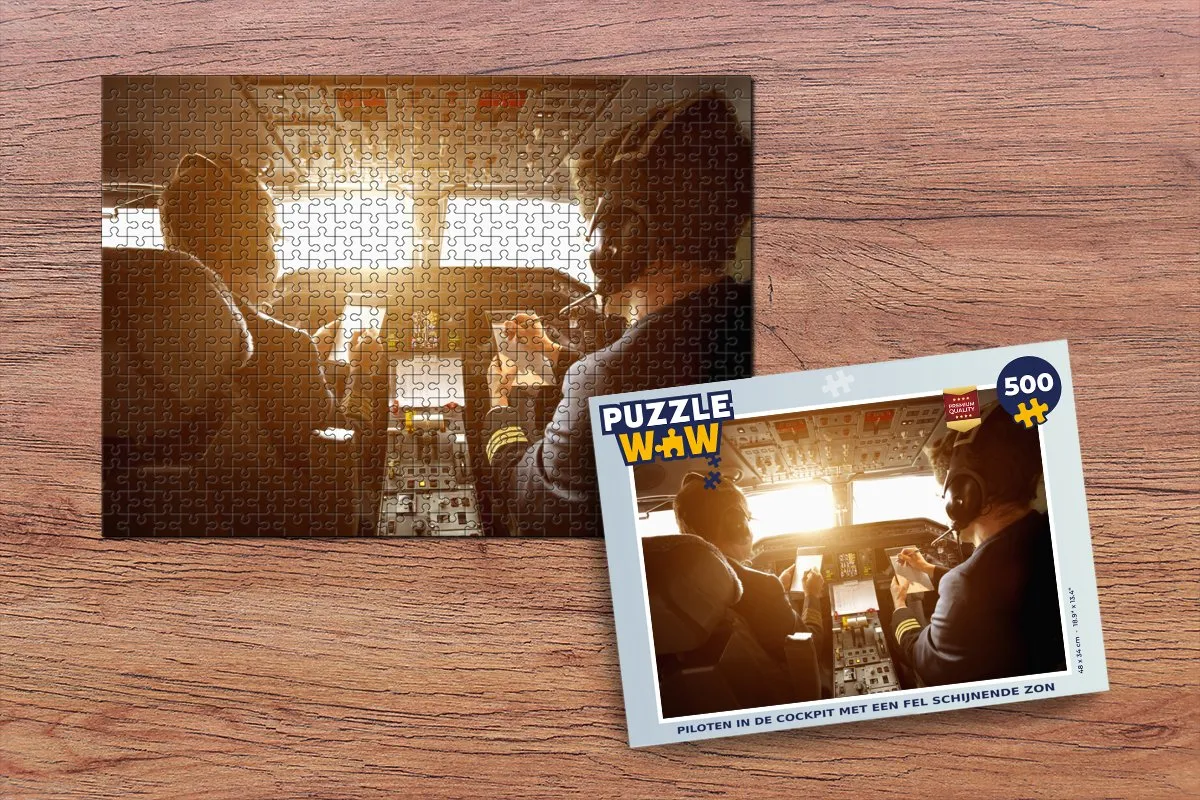 PuzzleWow Legpuzzel Piloten in de cockpit